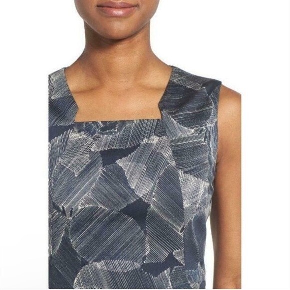BOSS Hugo Dokysina Abstract Floral Sheath Dress Size 8 - Picture 2 of 15